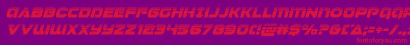 Police Jeebrahalfital – polices rouges sur fond violet