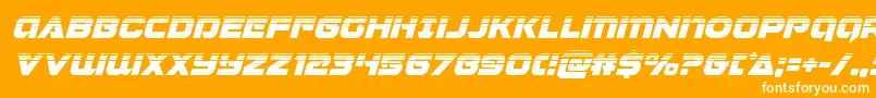 Jeebrahalfital Font – White Fonts on Orange Background