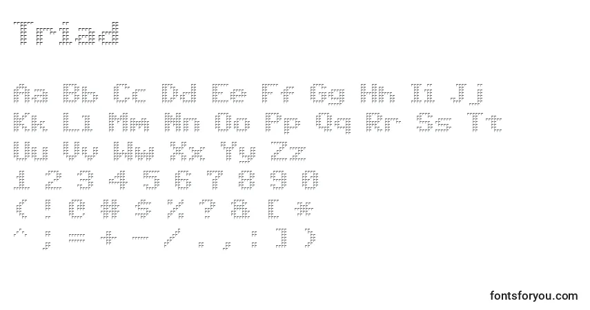 Schriftart Triad – Alphabet, Zahlen, spezielle Symbole