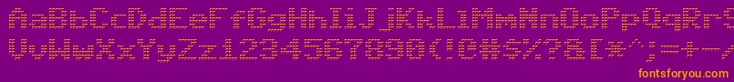 Шрифт Triad – оранжевые шрифты на фиолетовом фоне