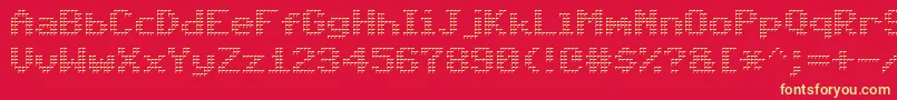 フォントTriad – 黄色の文字、赤い背景