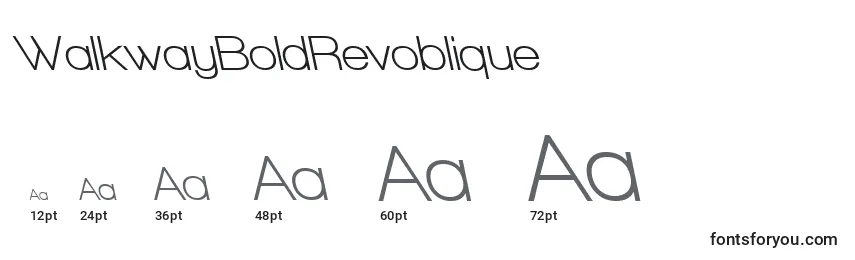 WalkwayBoldRevoblique Font Sizes