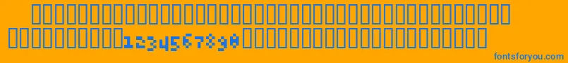 fuente 6pxExpert – Fuentes Azules Sobre Fondo Naranja