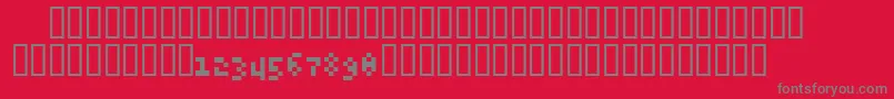 6pxExpert Font – Gray Fonts on Red Background