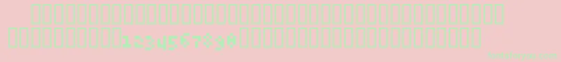 6pxExpert Font – Green Fonts on Pink Background