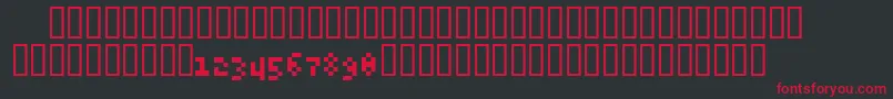 6pxExpert Font – Red Fonts on Black Background
