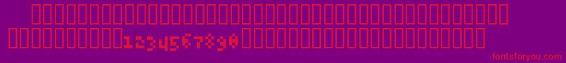 Police 6pxExpert – polices rouges sur fond violet