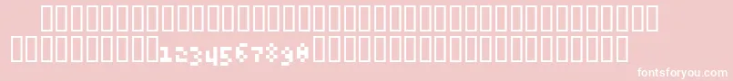 6pxExpert Font – White Fonts on Pink Background