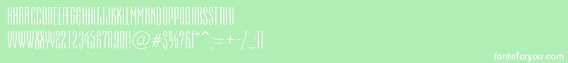 EmpirialrgRegular Font – White Fonts on Green Background