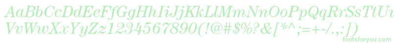 Шрифт CenturystdBookitalic – зелёные шрифты