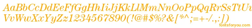 CenturystdBookitalic Font – Orange Fonts on White Background