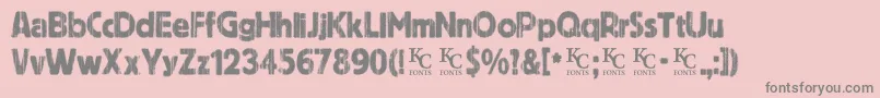 Indiepressdemo Font – Gray Fonts on Pink Background