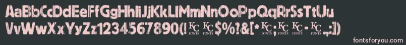 Indiepressdemo Font – Pink Fonts on Black Background