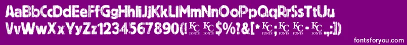 Indiepressdemo Font – White Fonts on Purple Background