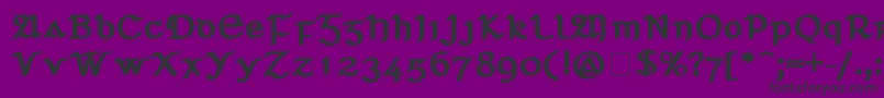 SeanchlГіDubh Font – Black Fonts on Purple Background