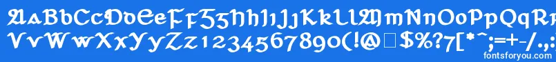 fuente SeanchlГіDubh – Fuentes Blancas Sobre Fondo Azul