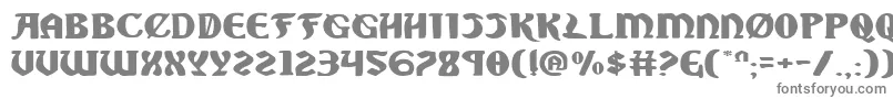 フォントSableLionExpanded – 白い背景に灰色の文字