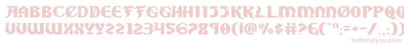 SableLionExpanded Font – Pink Fonts on White Background