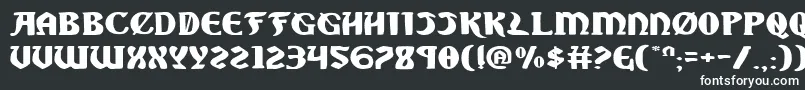 Шрифт SableLionExpanded – белые шрифты