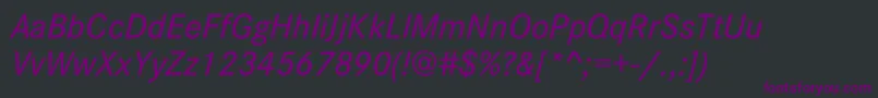 Шрифт CorporateSW10MdItalic – фиолетовые шрифты на чёрном фоне