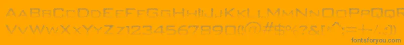 Unitydances Font – Gray Fonts on Orange Background