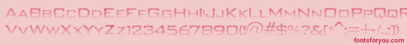 Unitydances Font – Red Fonts on Pink Background