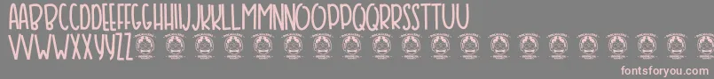 Bansky Font – Pink Fonts on Gray Background