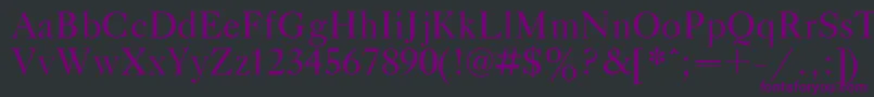Title Font – Purple Fonts on Black Background