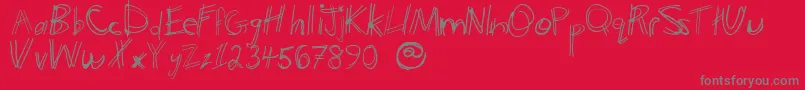PhontVanUlden Font – Gray Fonts on Red Background