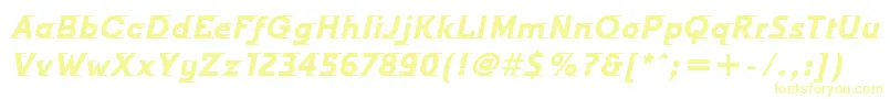 OdysseeItcTtBolditalic-fontti – keltaiset fontit