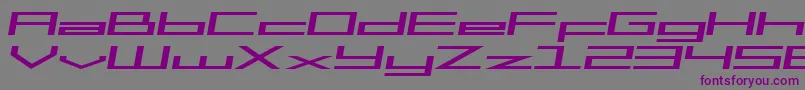 SfSquareHeadExtItalic Font – Purple Fonts on Gray Background