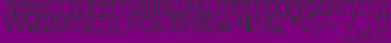 DjbCoffeeShoppeEspresso Font – Black Fonts on Purple Background