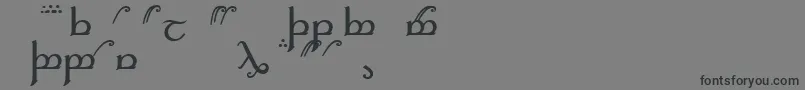 フォントElficaa – 黒い文字の灰色の背景
