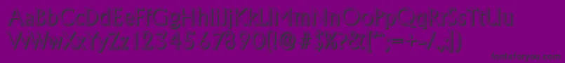 AdelonshadowLightRegular Font – Black Fonts on Purple Background