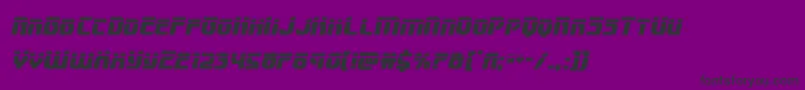 Speedwagonlaserital Font – Black Fonts on Purple Background