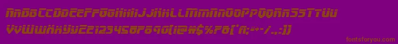 Speedwagonlaserital Font – Brown Fonts on Purple Background