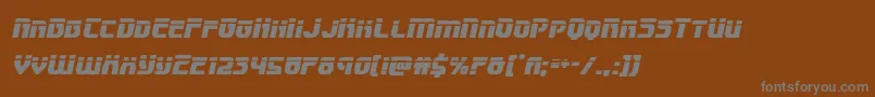 フォントSpeedwagonlaserital – 茶色の背景に灰色の文字