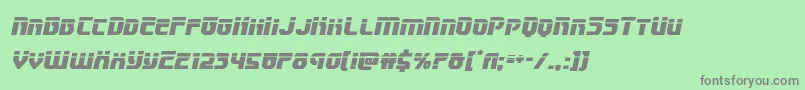 Speedwagonlaserital Font – Gray Fonts on Green Background