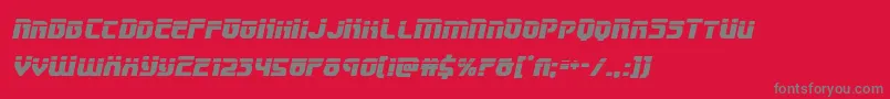 Speedwagonlaserital Font – Gray Fonts on Red Background