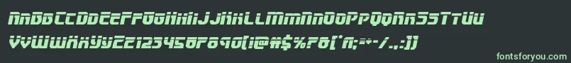 Speedwagonlaserital Font – Green Fonts on Black Background