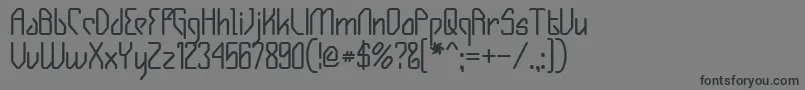 Gizmob Font – Black Fonts on Gray Background