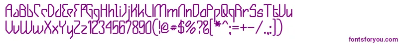 Gizmob Font – Purple Fonts on White Background