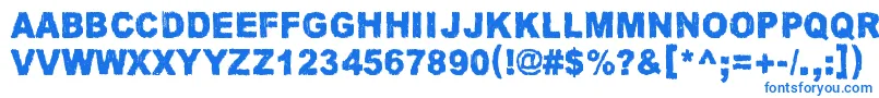 JamaicaAroma Font – Blue Fonts on White Background