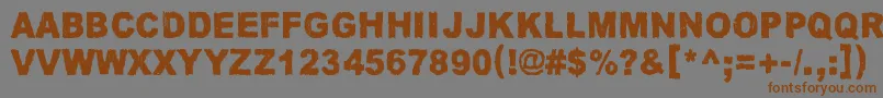 JamaicaAroma Font – Brown Fonts on Gray Background