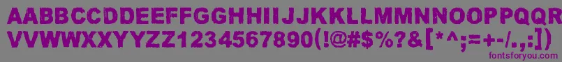 JamaicaAroma Font – Purple Fonts on Gray Background