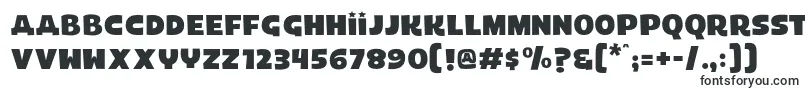 Шрифт Laika – широкие шрифты