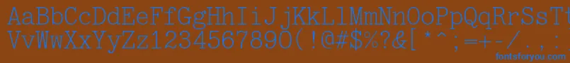 Jatranc Font – Blue Fonts on Brown Background