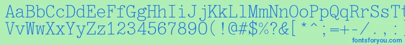 Jatranc Font – Blue Fonts on Green Background