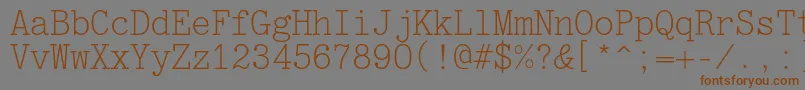 Jatranc Font – Brown Fonts on Gray Background