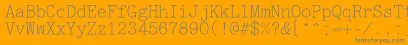 Jatranc Font – Gray Fonts on Orange Background